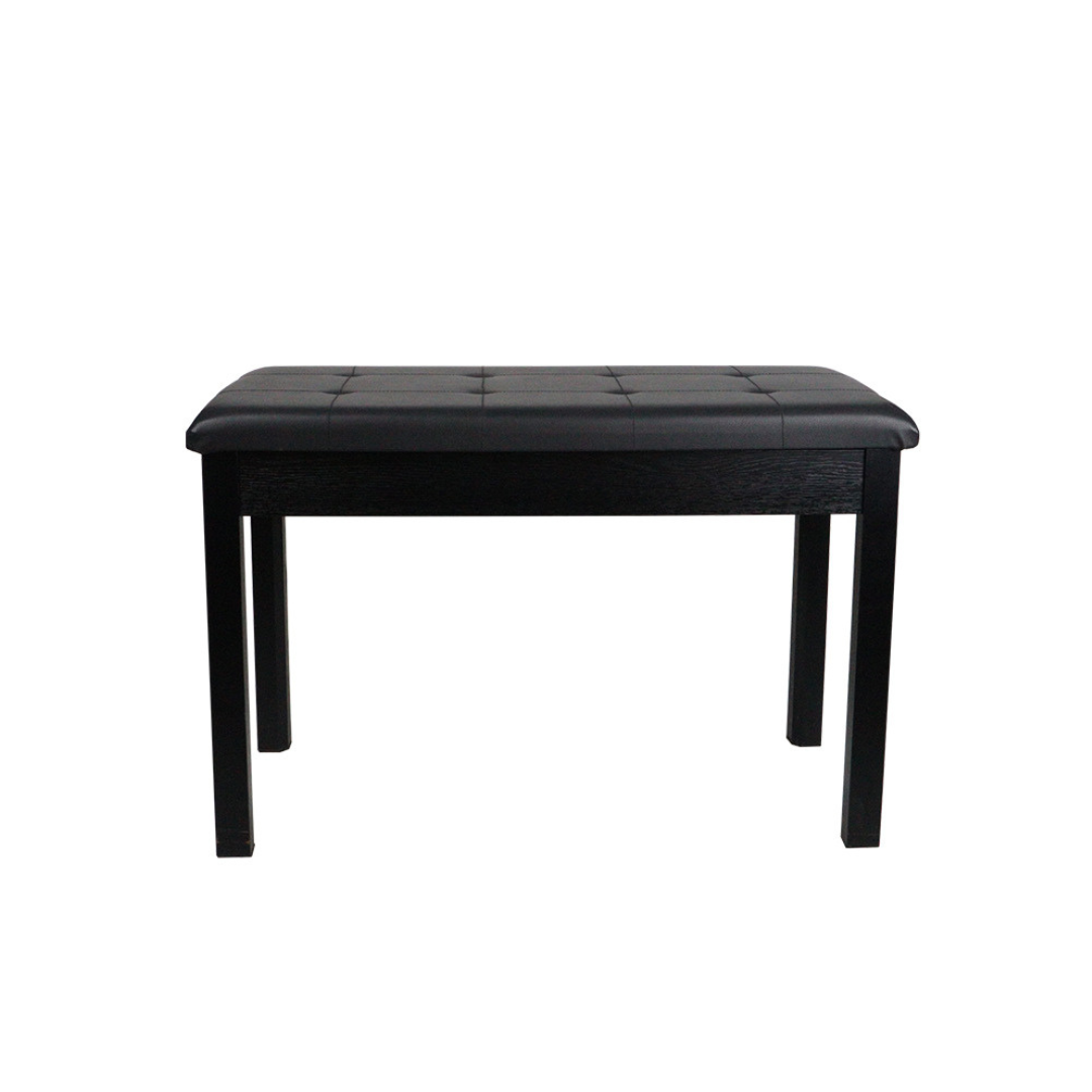 Livista Pianobank – Klassieke Piano Kruk – met Opbergruimte – Comfortabele Zitting – 70 x 30 x 48 cm – Zwart
