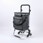 Livista Opvouwbare Boodschappentrolley – 47L – Driehoekige Trapwieltjes – Aluminium Frame – Max.45kg Draagkracht – Multi-opbergvak – Stevige Waterafstotende Tas