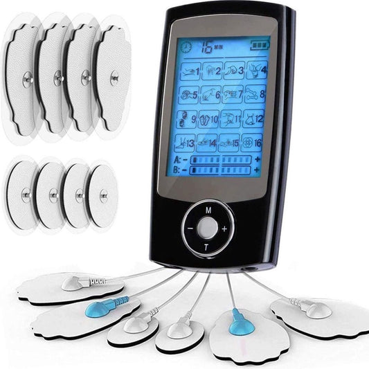 Livista Tens Apparaat - EMS Therapie - Elektrische Spier Stimulator 16 modus Elektrodentherapie voor Spierstimulatie (EMS) & Pijnverlichting Pijn Therapie - Massage Apparaat - Nekmassage - Voetmassage - Acupressuur