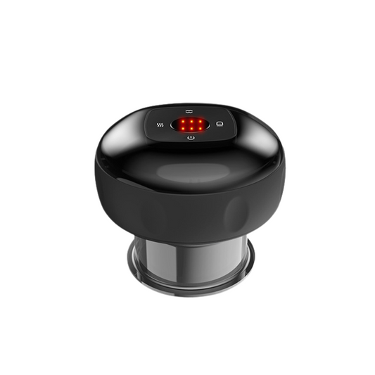 Livista® - Elektrische Lichaamsmassager – 12 Instellingen en Warmtestanden – Volledige Lichaamsontspanning – Cupping Set – Spierontspanningscups - Zwart