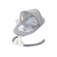 Livista® - Elektrische Baby Schommelstoel – Afstandsbediening – 3 Verstelbare Snelheden – Comfortabel en Stijlvol – Grijs – Met Zonnescherm – Afneembare en Wasbare Bekleding