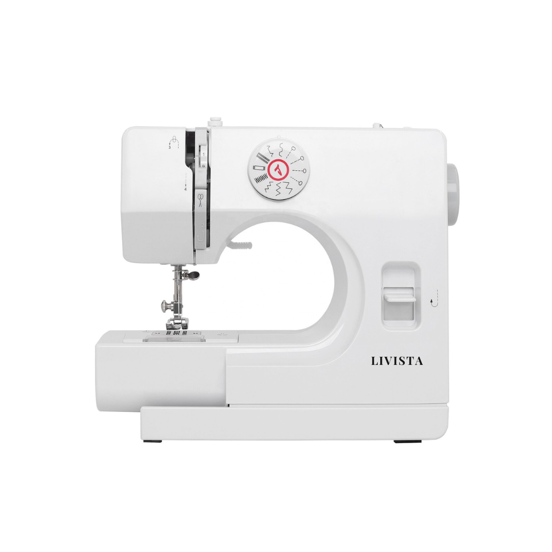 Livista® Naaimachine – 12 Stiksels – Dubbelzijdig Naaien – LED-verlichting – 2 Snelheidsstanden – Wit