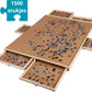 Livista Puzzelplaat voor 1500 Puzzelstukjes met 6 Lades – Puzzelbord met Opbergsysteem -Puzzelmat van Hout – Puzzeltafel
