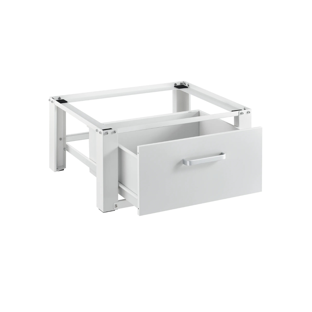 Livista Wasmachine onderkast met lades - Wasmachine kast - Opbergkast - Wasmachine onderkast - 62x57x32 cm - Wit