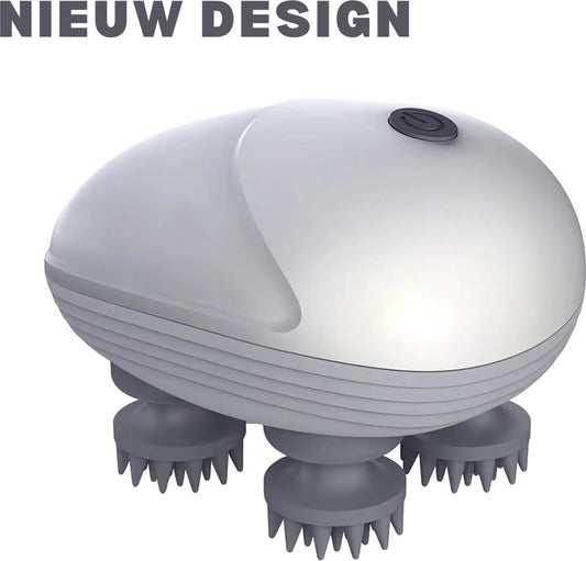 Livista Scalp Massager - Electric - Elektrisch - Hoofdmassage Apparaat - Hoofdmassagespin - Haar Olie Applicator - Hoofdhuid - Massage Borstel - PRO VERSIE