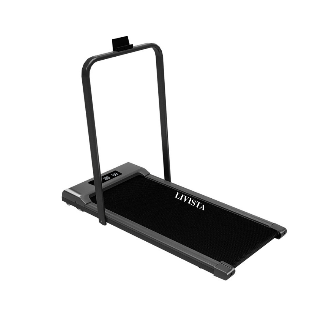 Livista Inklapbare Loopband – 1-8 km/h – Hometrainer voor Thuis – Wandel- & Hardloopband – LED Display – met Afstandsbediening – Compact & Stil