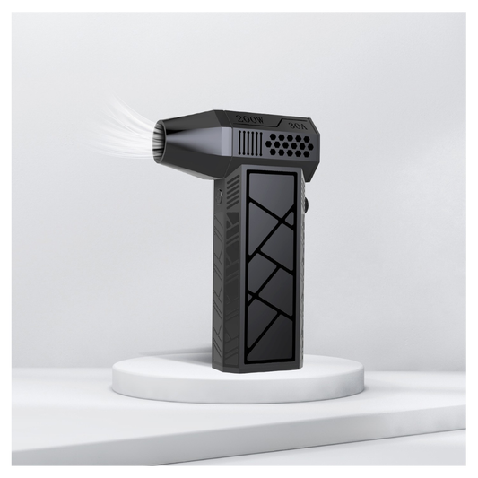 Livista Turbo Fan – Krachtige Air Duster & Stofblazer – 130.000 RPM – 4000mAh – Traploos Instelbaar – Zuigmond, Filter & Opvangbak – USB Oplaadbaar – Compact & Oplaadbaar – Zwart