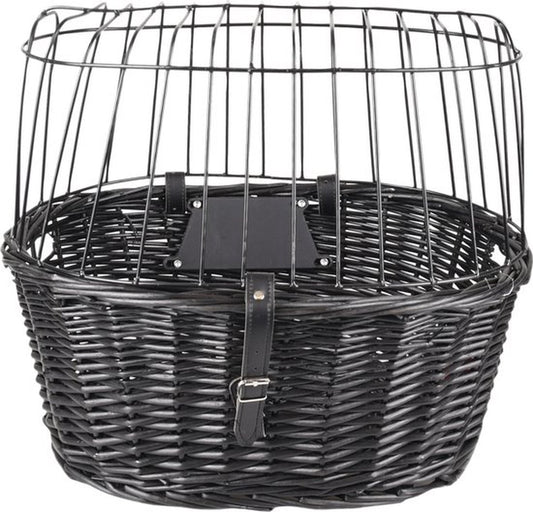 Livista Fietsmand hond - Hondenmand fiets - Vooraan fietsstuur - 46,5x37,5x40,5 cm - Zwart
