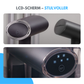 Livista Handstoomstrijker – LCD-display – 260 ml waterreservoir – 2000W – 3 strijkstanden – Geschikt voor verschillende textielsoorten – Zwart