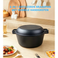 Livista Gietijzeren Braadpan - Ø26 cm - Dutch Oven 4,5L - 2-in-1 Gietijzeren Pan met Koekenpan Deksel - Geschikt voor Inductie, Gas, Oven & Keramisch - Zwart