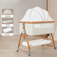 Livista® 3-in-1 Babybed – 6 Hoogtestanden – Co-Sleeper – Meergroeibed – 5° Hellingshoek – Met Wielen en Slot – Beige