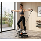 Livista Mini Stepper – Compacte Fitness Stepper voor Thuis – met Weerstandsbanden & LCD-scherm – Full Body Workout – Stil & Hoge Weerstand – Belastbaar tot 130KG