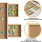 Livista Puzzelplaat voor 1500 Puzzelstukjes met 6 Lades – Puzzelbord met Opbergsysteem -Puzzelmat van Hout – Puzzeltafel