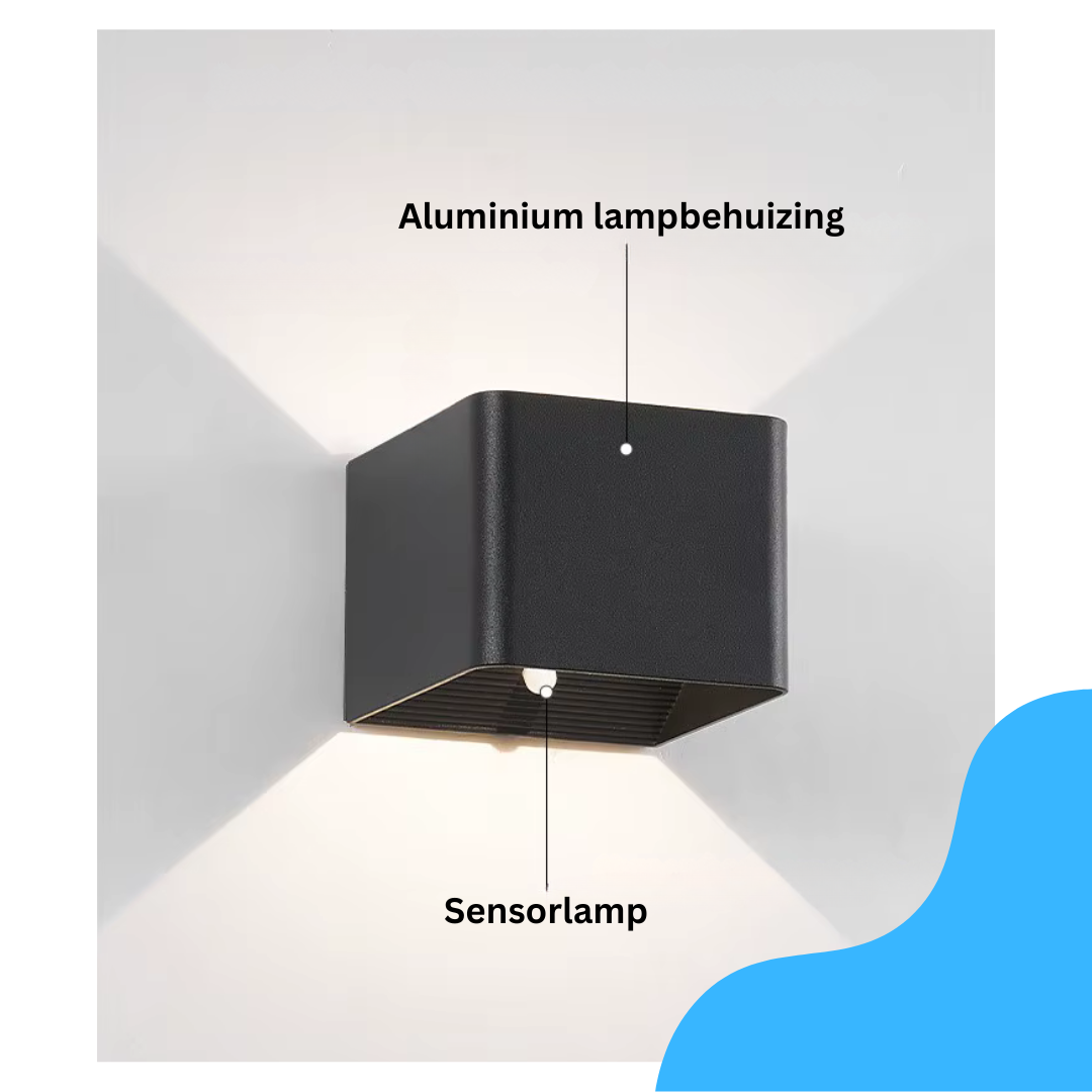 Livista LED Wandlamp – Oplaadbaar – Met Sensor & Afstandsbediening – 3 Lichtkleuren – 5W – Aluminium Lamp – Zwart