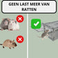 Livista Rattenval - Voor Rattenvergif - Rattenkooi - Rattenvangkooi - Voor buiten - Vangkooi - Kist - Ongedierte bestrijding - Muizenval - Voor Muizengif - Diervriendelijk - 42x14x11cm
