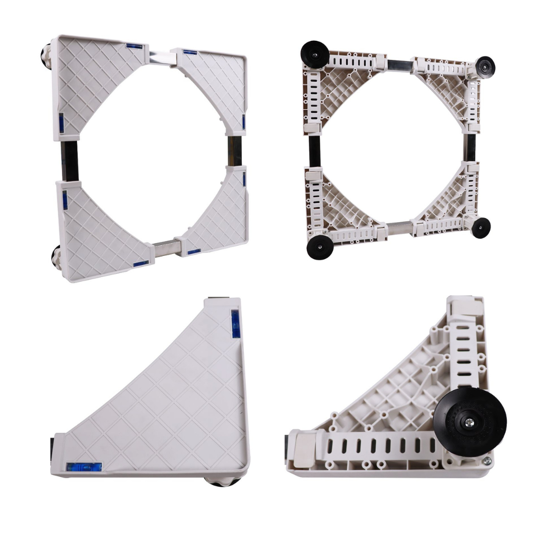 Livista® - Verstelbare Wasmachinestandaard - Wit - Max.300 kg - Geschikt voor Koelkast/Wasmachine/Droger/Vrieskast - Universele Standaard