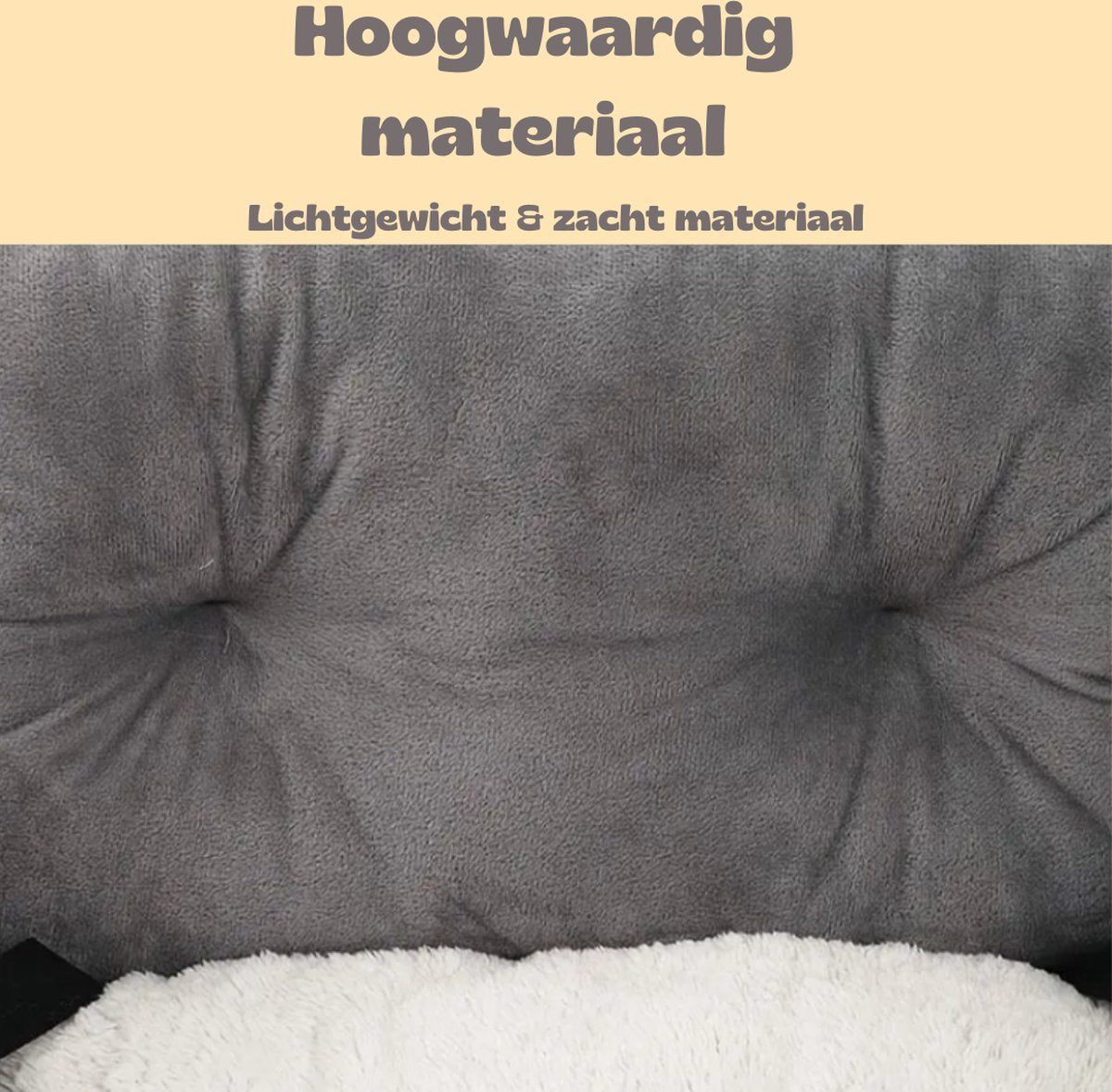 Livista - Autostoel Hond - Premium Automand Hond - Hondenmand Auto Met Veiligheidsriempje - Hondenstoel - Autozitje - Grijs