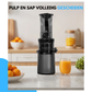 Livista Sapcentrifuge – High-Speed Juicer – Met 97% Sapopbrengst – 7 cm Vulopening – Krachtige Sapcentrifuge – Automatische Pulp Scheiding – Voor Fruit en Groenten