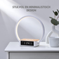 Livista Wake Up Light – Wekker – Draadloze Oplader – 15W – Touch Bureaulamp – met 3 Lichtkleuren – Voor Telefoon, Smartwatch & AirPods