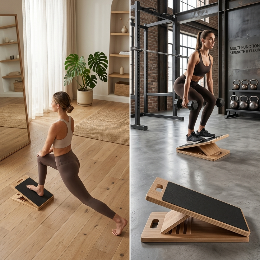 Livista Stretch Board – Verstelbare Slant Board – 5 Hoeken – voor Kuiten, Achillespees & Mobiliteit – Antislip Design