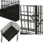 Livista® - Metalen Hondenkennel L – Inclusief PVC Lade – Met Handgrepen – 2 Deuren – Duurzaam en Praktisch – 92x63x57cm