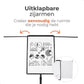 Livista Flipover Verrijdbaar 70x100cm - Stiften, Marker, Magneten en Mini whiteboard - Magnetisch Whiteboard - Verstelbaar Bord van 172 tot 215 cm - Met Uitschuifbare Armen