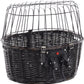 Livista Fietsmand hond - Hondenmand fiets - Vooraan fietsstuur - 46,5x37,5x40,5 cm - Zwart