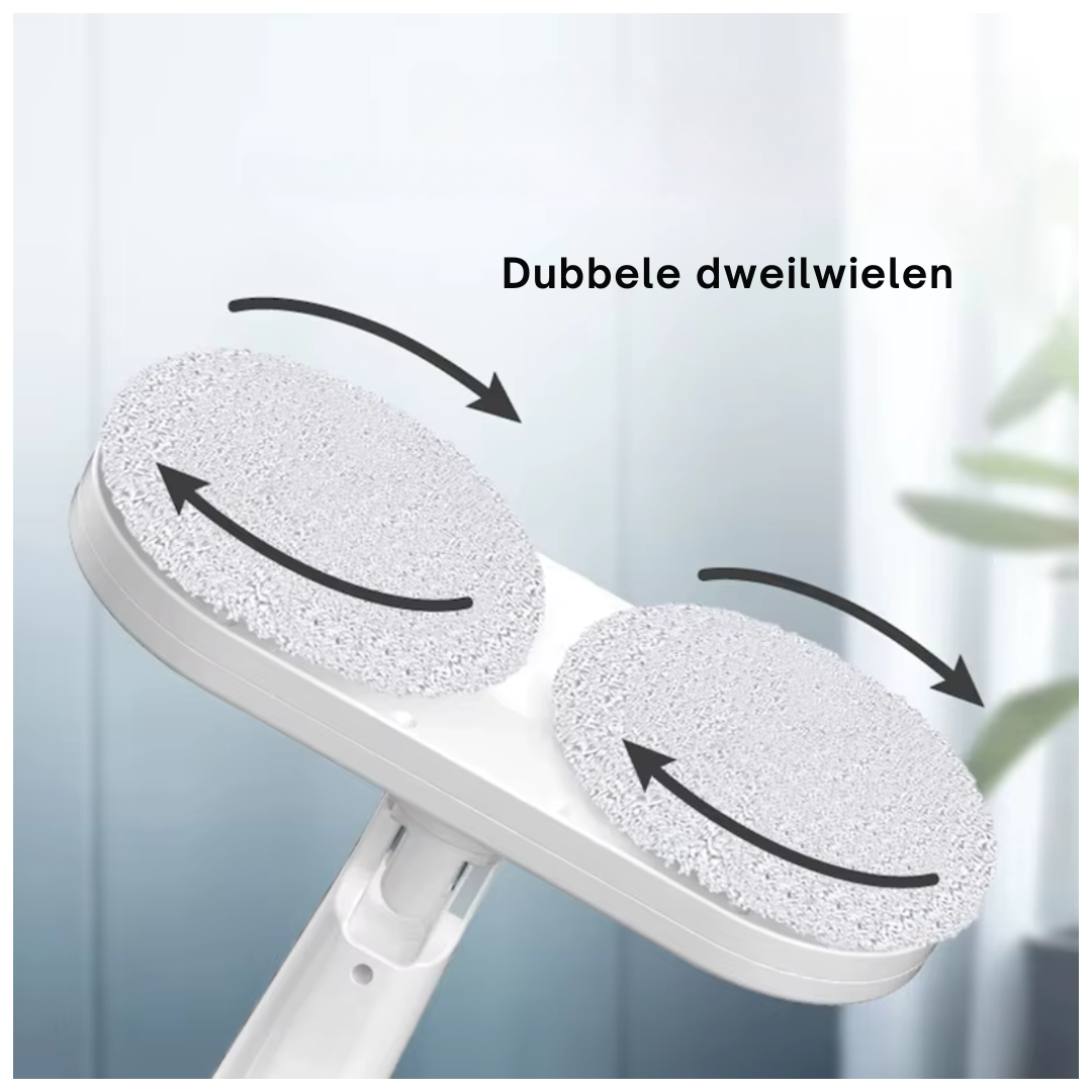 Livista® Elektrische Spray Mop – 300ML Waterreservoir – 45-60 min Werktijd per Oplaadbeurt – Droog & Nat Gebruik – 8 Microvezelpads – Draadloos Schoonmaken – Wit