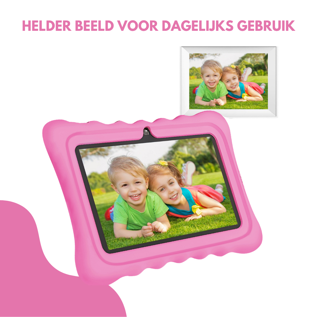 Livista Kindertablet – 32GB – 4000 mAh Batterij – Android 8.1 – 7 Inch – Educatieve Spelletjes – Ouderlijk Toezicht – Roze