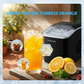 Truskore IJsblokjesmachine – IJsblokjesmakers – Snel IJs in Slechts 6-8 Minuten – 1,5L Waterreservoir – 2 IJsblokjesformaten – Compact & Stil – Zwart