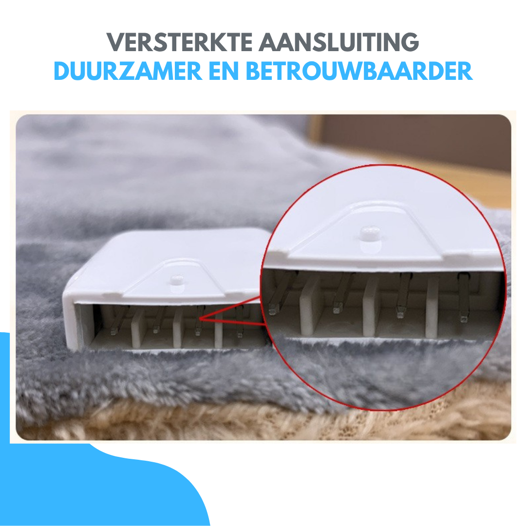 Livista Elektrische Deken – 1 Persoons Deken – met 3-standen timer – 10 warmtestanden – 180x130 cm – Oververhittingsbeveiliging – Wasmachinebestendig – Grijs