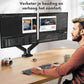 Truskore Dubbele Monitor arm - Monitor Beugel voor 13-32 Inch - Verstelbaar - Universeel - Zwart