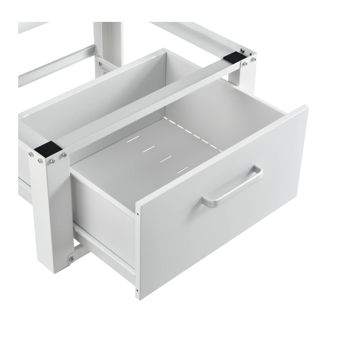 Livista Wasmachine onderkast met lades - Wasmachine kast - Opbergkast - Wasmachine onderkast - 62x57x32 cm - Wit