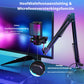 Truskore Microfoon met arm - USB - gaming - RGB Condensatormicrofoon - met Mute-Knop, Popfilter, Microfoonarm - Luxe microfoon