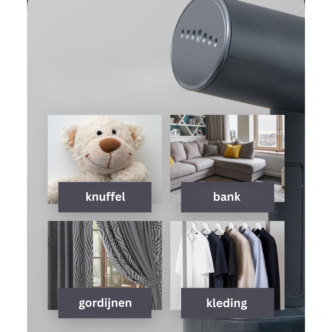 Livista Handstoomstrijker – LCD-display – 260 ml waterreservoir – 2000W – 3 strijkstanden – Geschikt voor verschillende textielsoorten – Zwart