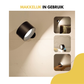 Livista Oplaadbaar Wandlamp – 2 Stuks – Draadloos Nachtlampje – Touch & Afstandsbediening – 3 Kleurtemperaturen – Dimbaar – USB – Zwart