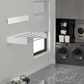Livista Opvouwbaar Wanddroogrek – 100x50x10.5 cm – Aluminium – Stevig en Ruimtebesparend – Voor Binnen & Buiten – Wit