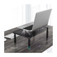 Livista® - Monitorstandaard- Set van 2 - Verstelbare Monitorverhoger - Metaal - Zwart - 37 x 23.5 x 10 cm