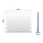 Livista Hollywood make-upspiegel - 18 dimbare lampen - 10x vergrotende spiegel - 80x60cm - Wit