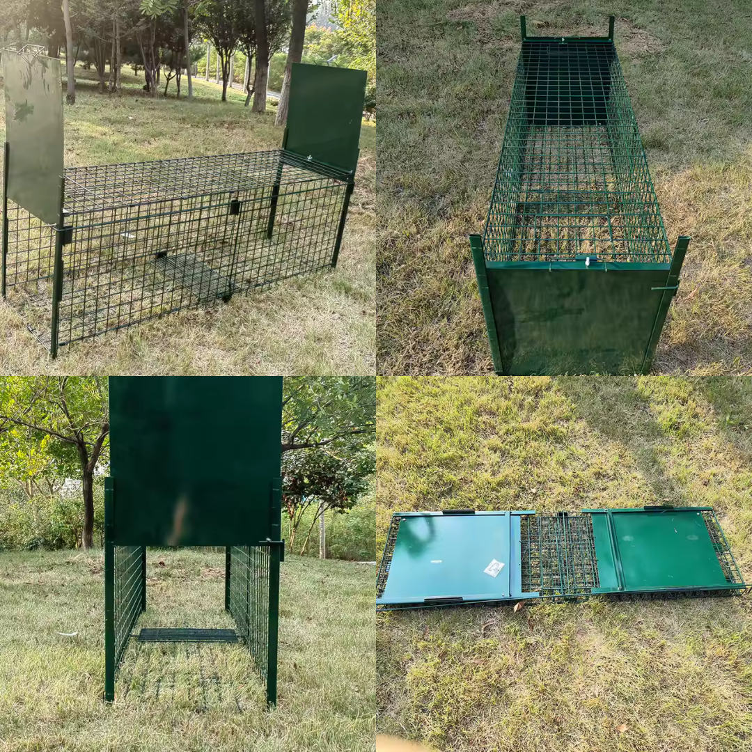 Livista Dierenvalkooi - Voor ratten, muizen en kleine dieren - Eenvoudig te installeren en te gebruiken - 62x24x21cm - Groen