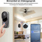 Truskore Video deurbel met camera en wifi - Draadloos, beveiliging Video Intercom Draadloze, inclusief twee batterijen