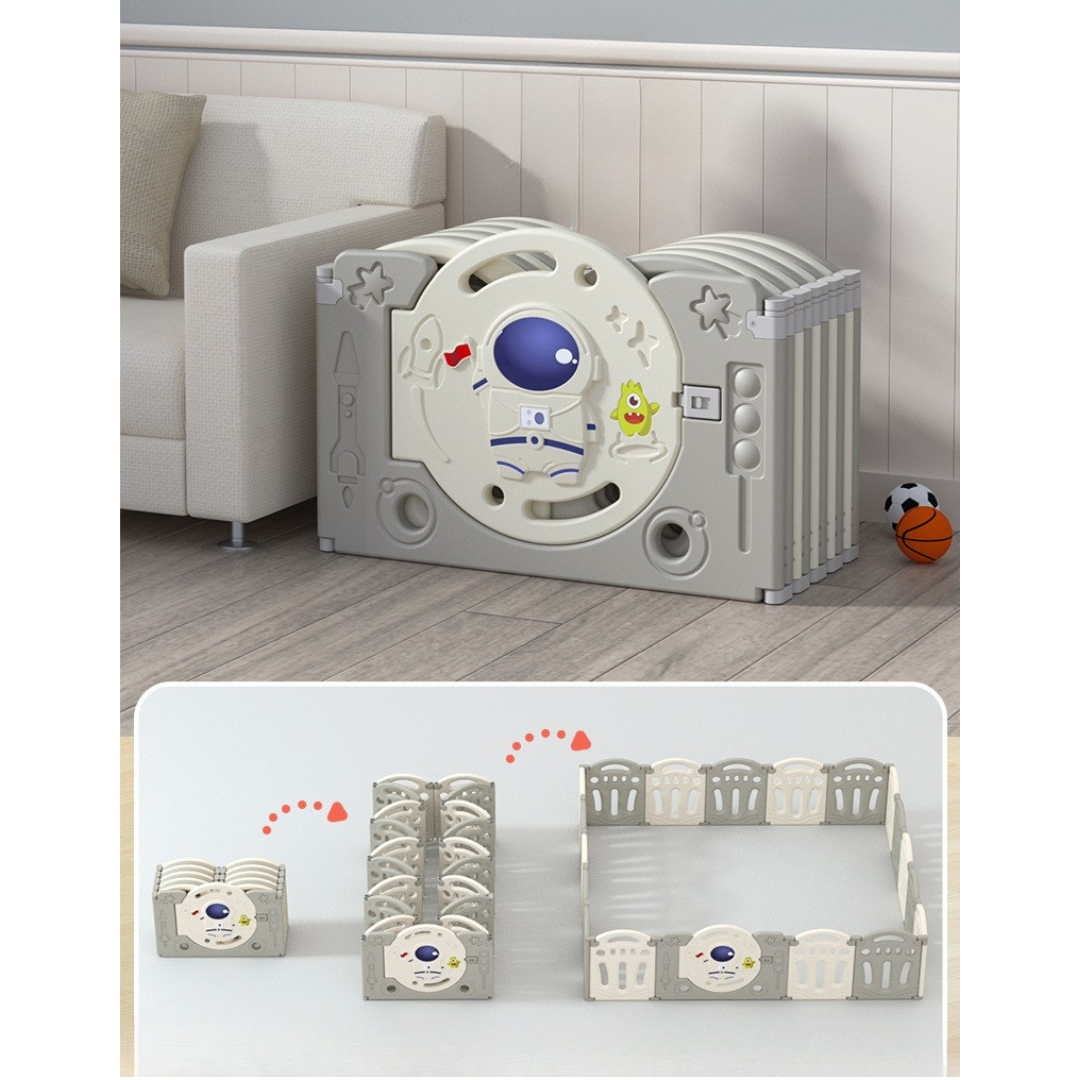 Livista Grondbox Baby –160x153x49cm – 12+2 Panelen – Inklapbare Speelbox – Met Zuignappen – Inclusief Kruipmat & Speelballen – Veilig Kinderbox Playpen