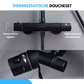 Livista Regendouche Set – Met Thermostaatkraan – Regendouche & Handdouche – 38°C Messing Thermostaatkraan – Douchekolom Wandmontage – Zwart