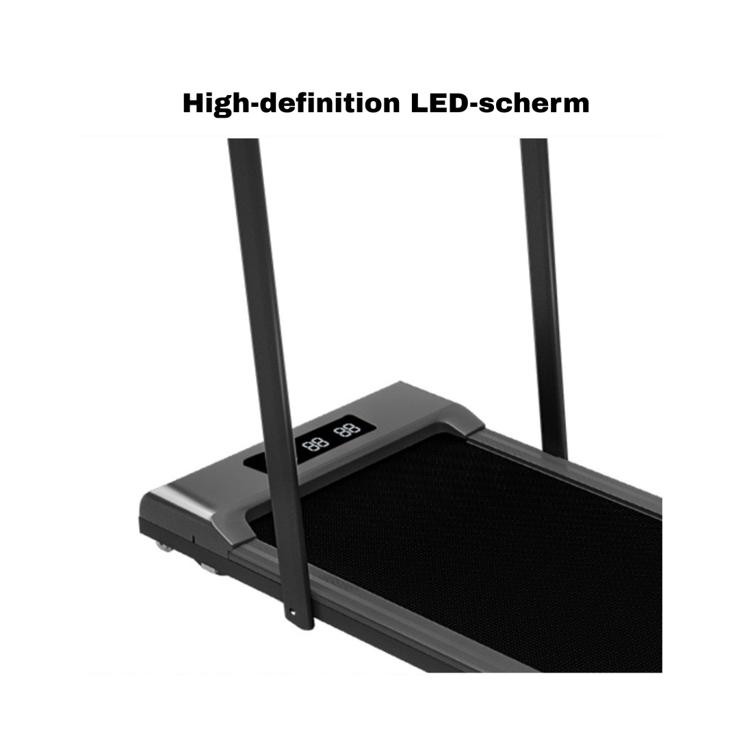 Livista Inklapbare Loopband – 1-8 km/h – Hometrainer voor Thuis – Wandel- & Hardloopband – LED Display – met Afstandsbediening – Compact & Stil