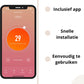 Livista Slimme Terrasverwarmer - Heater Elektrisch - 2000W - Heater - Bediening met App of Afstandsbediening - Muur Montage - Binnen en Buiten - Zwart