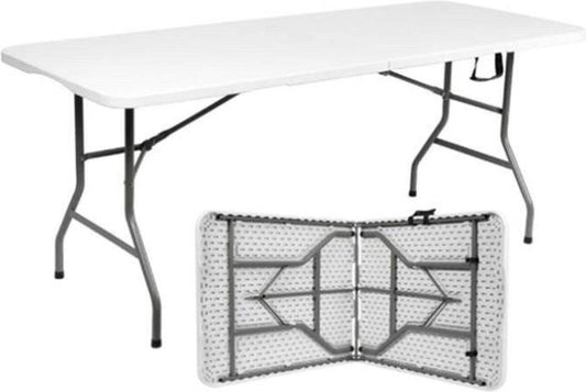 Livista® Klaptafel - Inklapbare Tafel - 180 x 70 cm - Vouwtafel - Antislip en Weerbestendig - Wit