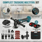 Truskore Multitool Accu 21V – Multitool Set Incl. 2 Accu’s – Oscillerende Multitool – Compatibel met Makita LXT – 7 Opzetstukken - 15 Schuurvellen