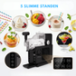 Livista Slushmachine – Slush & Frozen Drink Maker – 5 Programma’s – 20 Min Snel Bevriezen – Smart Touchscreen – Auto Clean – Zonder IJs – Freeze & Stir Technologie – Zwart