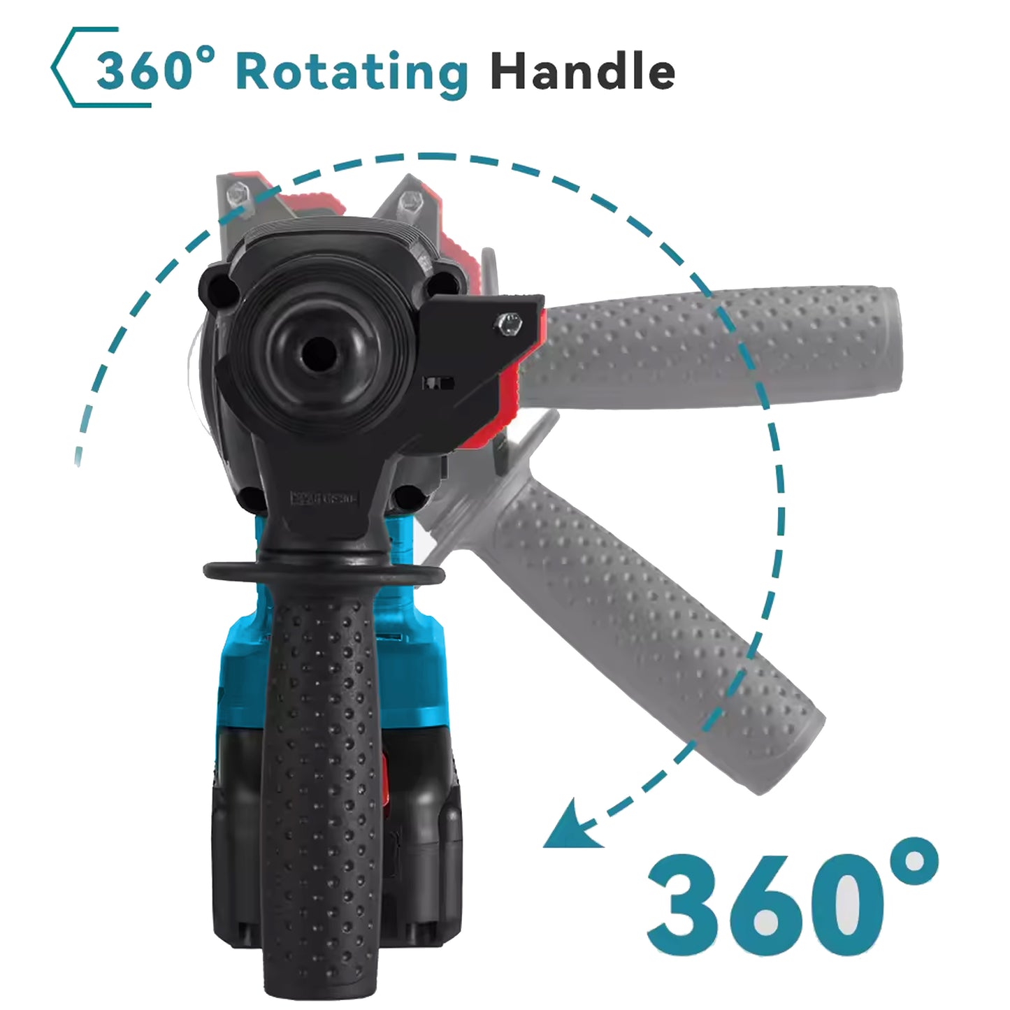 Livista Elektrische Boorhamer - Draadloze Klopboormachine - Hamerboor - Accu Combihamer - Betonboor - Inclusief Borenset, 2x Accu & Oplader