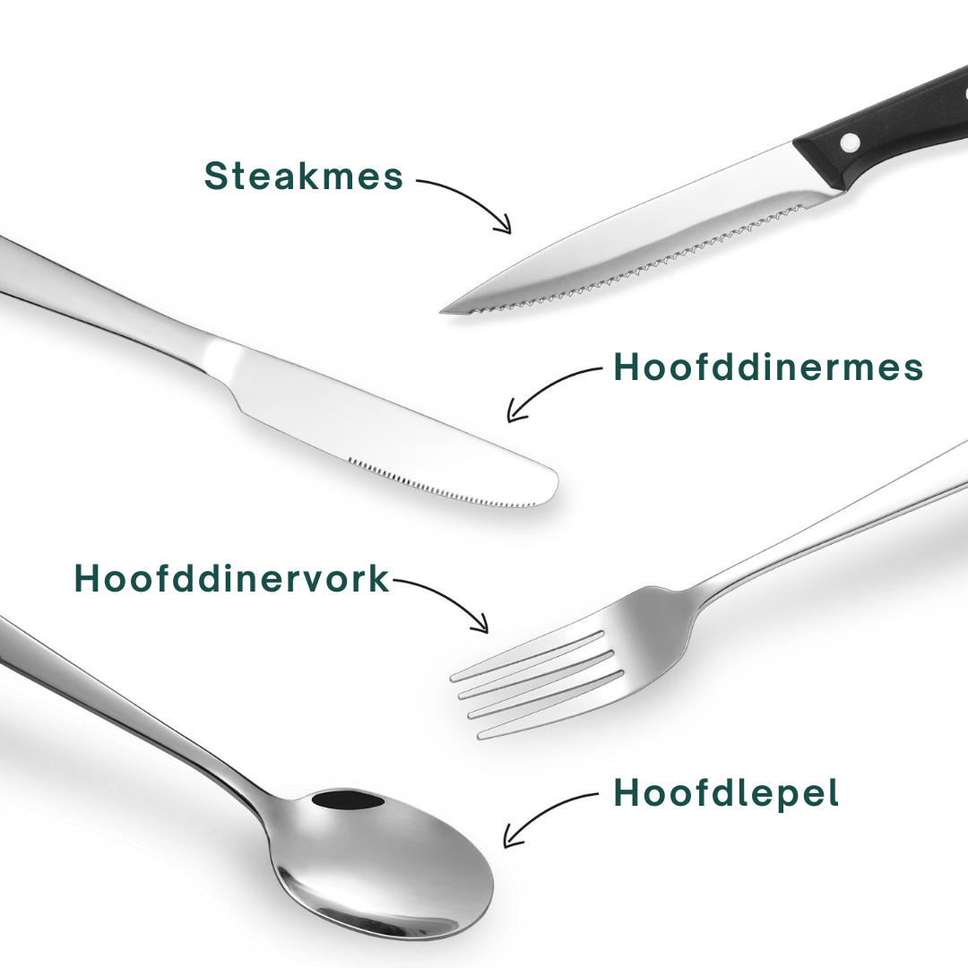 Livista® Zilverkleurige Bestekset – Mes, Vork en Lepel – Roestvrij Staal – Elegant & Duurzaam Ontwerp – 36 Stuks – Set voor 6 Personen